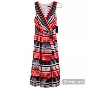 Tommy Hilfiger Nautical Sleeveless Midi Dress NWT 149.00